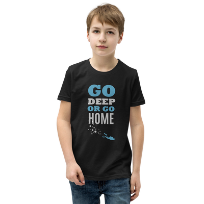 T-Shirt Youth "GO DEEP OR GO HOME"